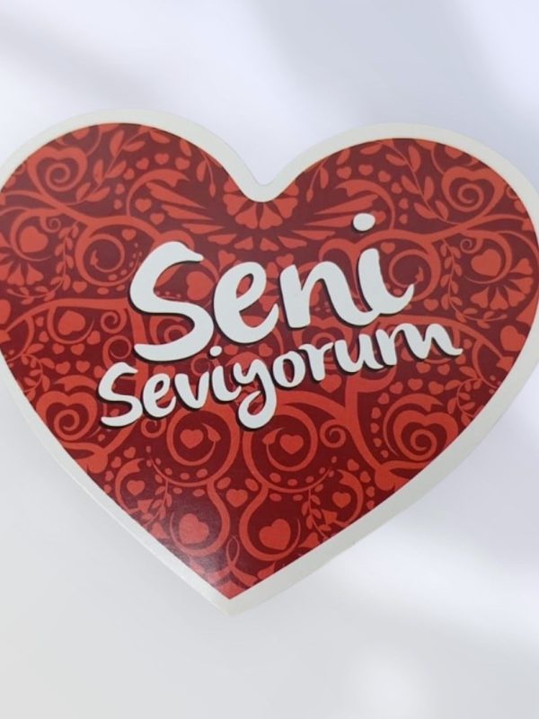 kalpli seni seviyorum pankartı